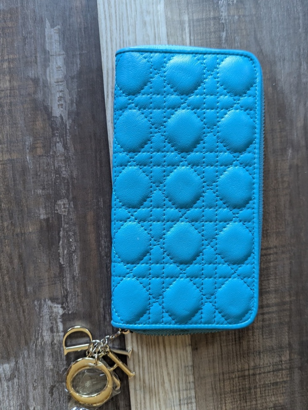 Christian Dior quilted wallet
